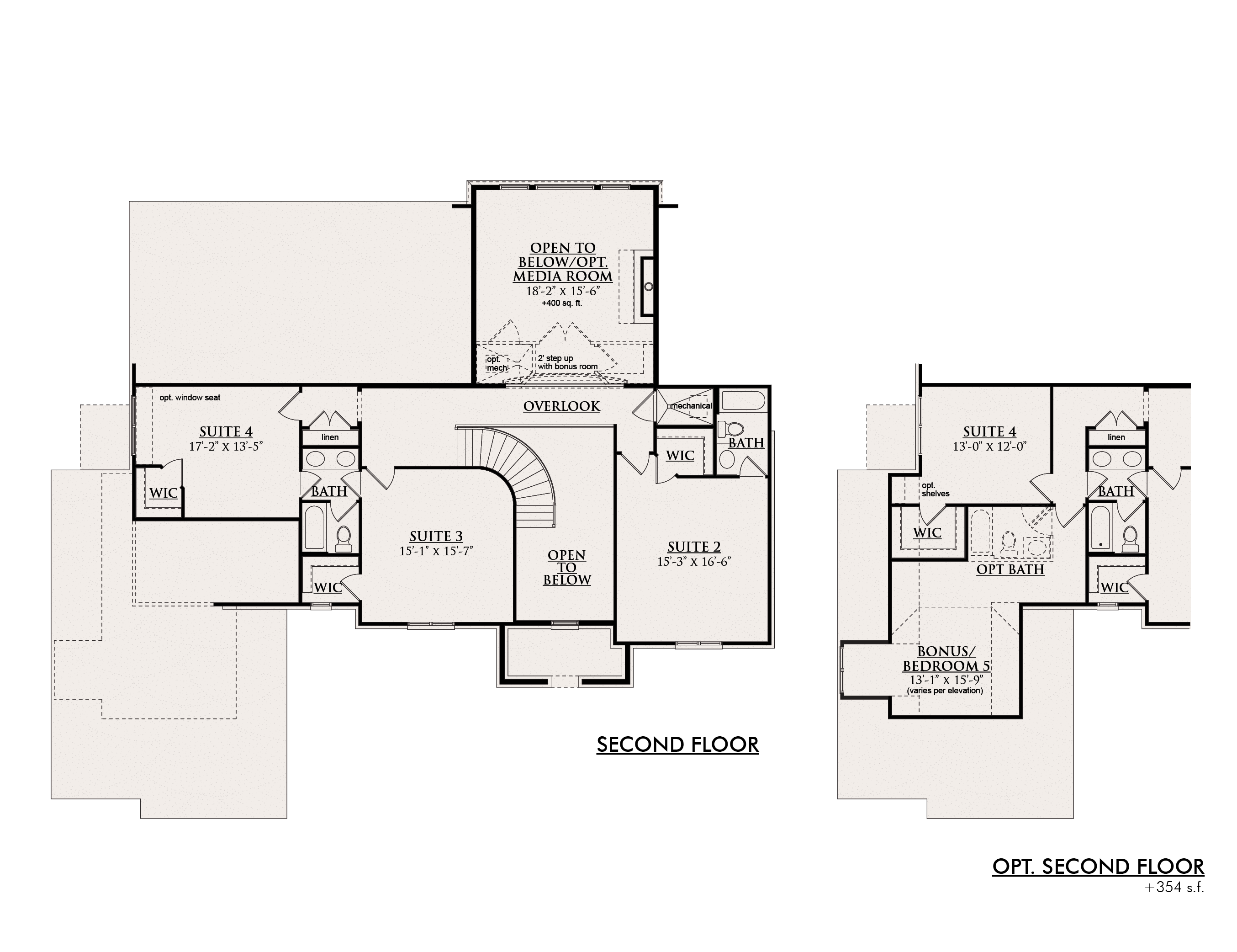 4 Bedroom House Plans THE BEAUCAIRE Cranbrook Custom Homes