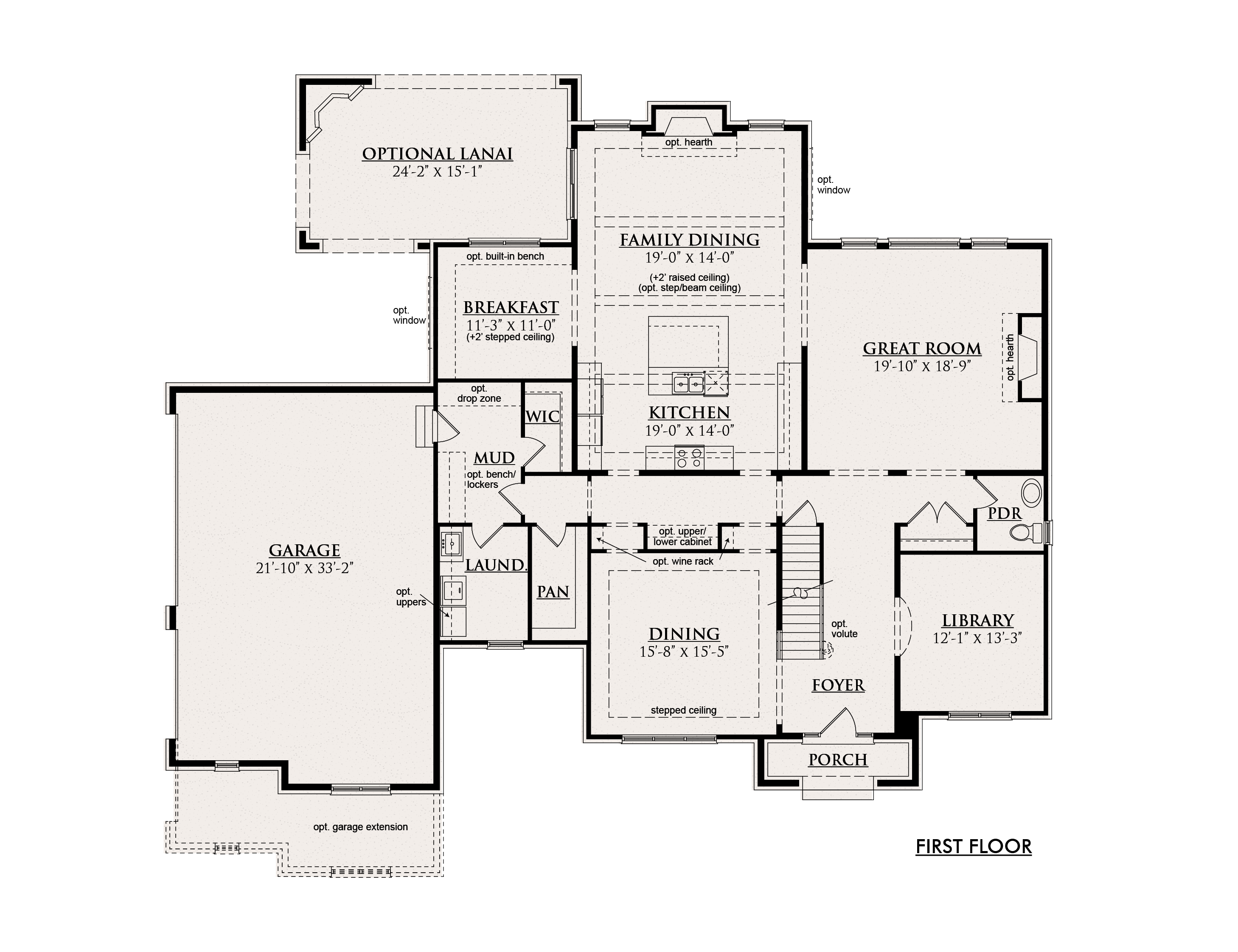 4 Bedroom 4 Bath House Plans THE LOYÈRE Cranbrook