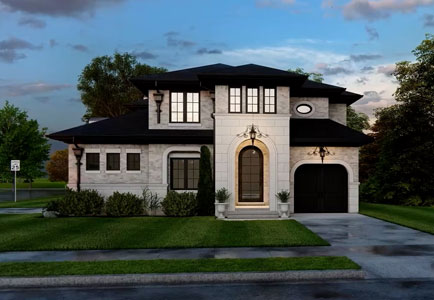 Custom Homes Rendering