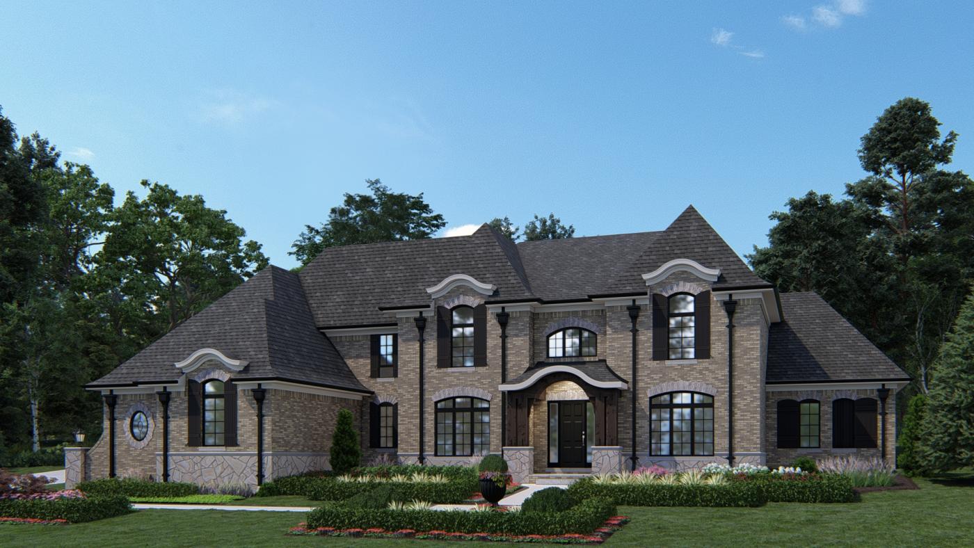 The Beauciare French Country Elevation