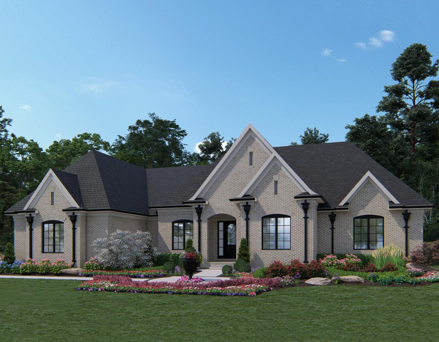 Chardonnay European Eclectic Exterior Elevation