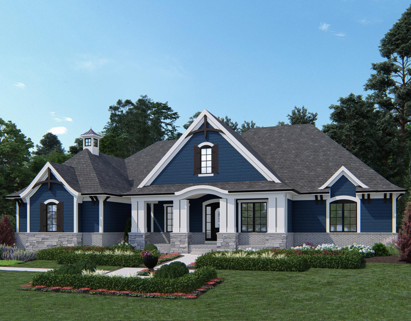 Chardonnay Shingle Style Exterior Elevation