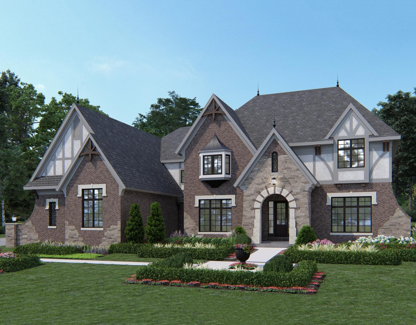 Monet English Manor Exterior Elevation