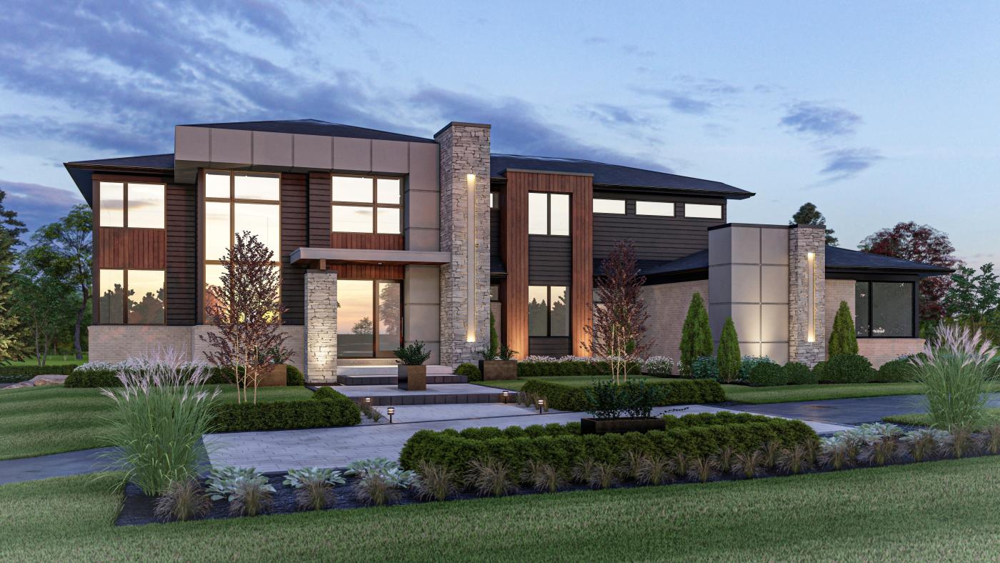 The Grayson Contemporary Elevation