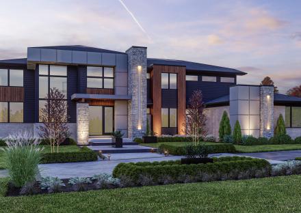 The Palisade Contemporary Elevation