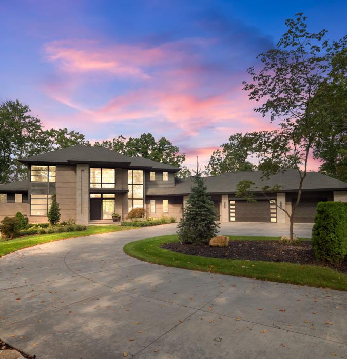 Custom Exterior at Sunset